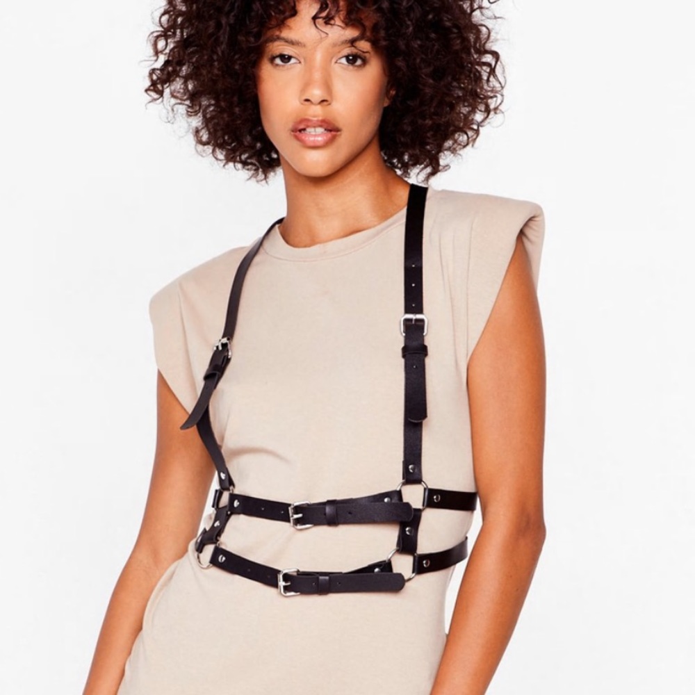 Faux Leather Harness